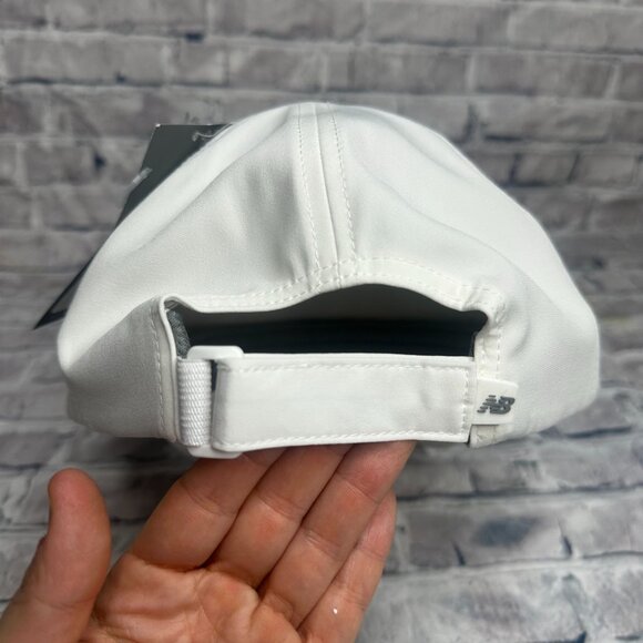 NWT New Balance Unisex 6 Panel Performance Cap V2 Hat One Size (WHT) (LAH51007) - Picture 7 of 14